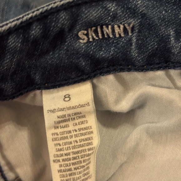 Women’s American Eagle (AE) Denim Skinny Blue Jeans: Size 8 - Picture 5 of 5